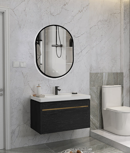 Selene Black LED-spejl