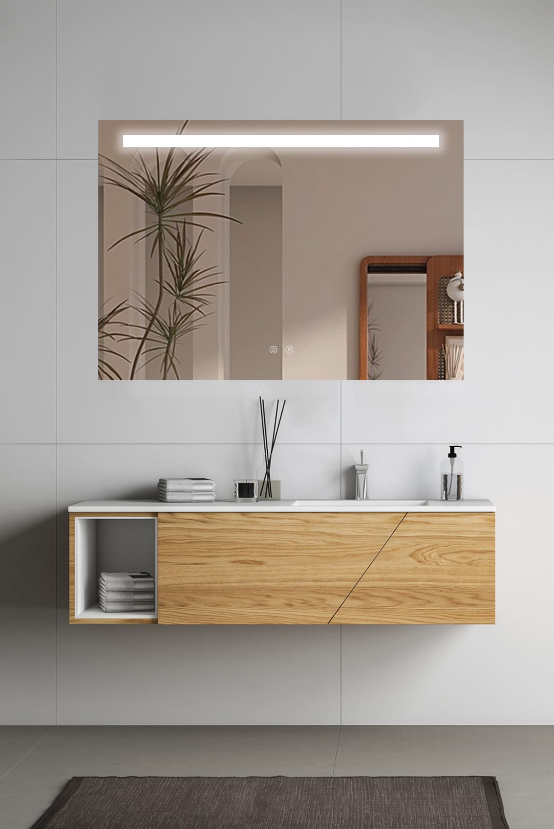 LED-spejl Line