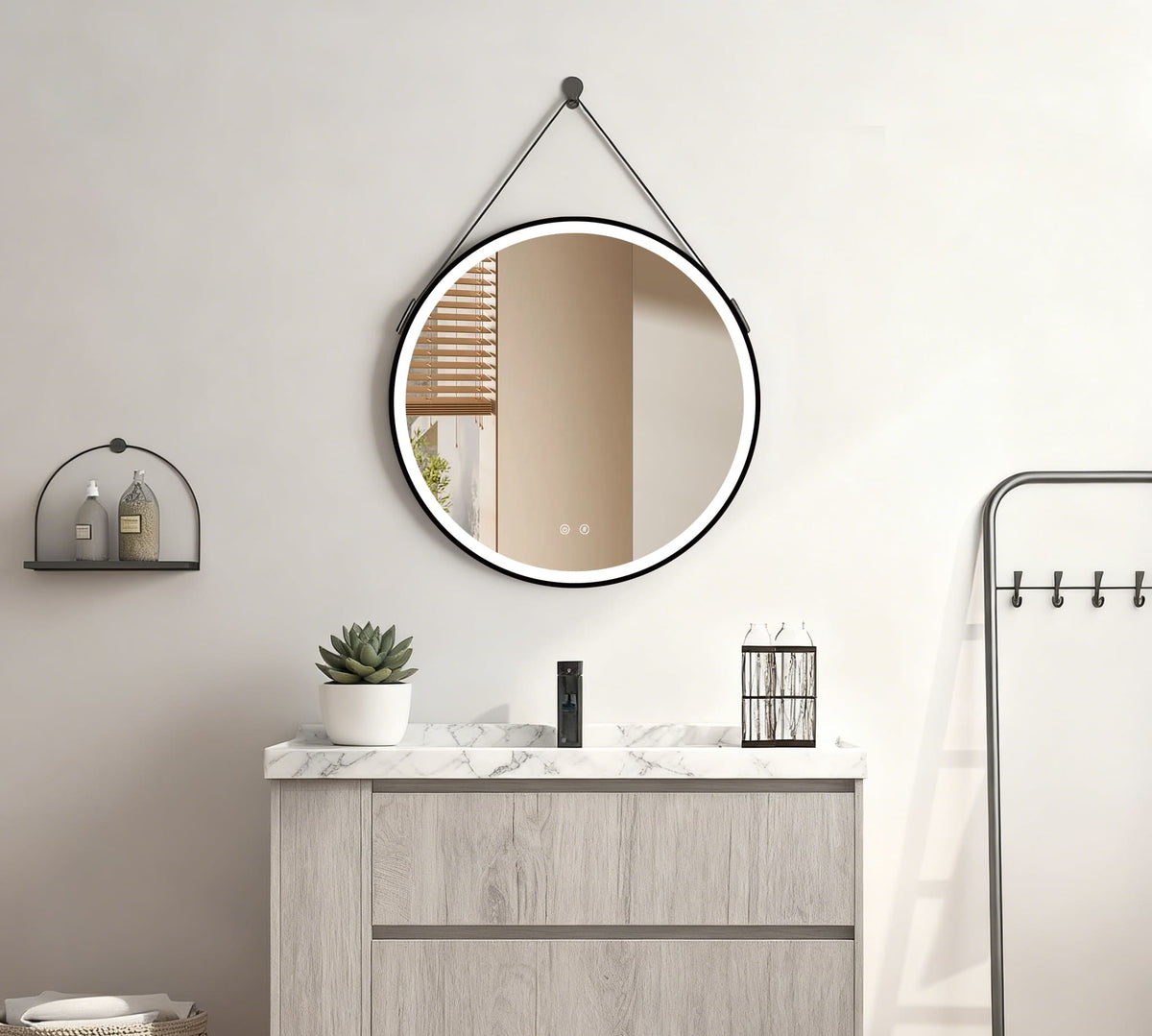 LED-spejl Olympus Guld