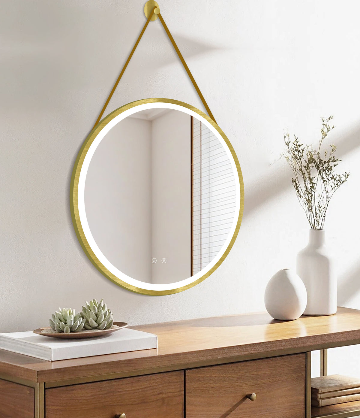 LED-spejl Olympus Guld